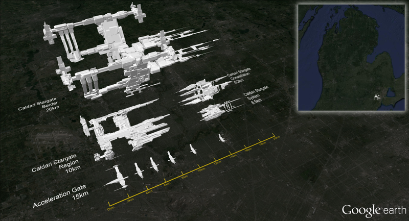 Illustration for article titled Eve Online Ships, Compared To The Real World